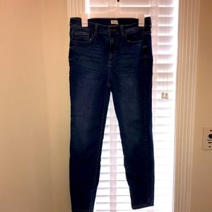 Sneakpeek medium dark wash denim skinny high waist